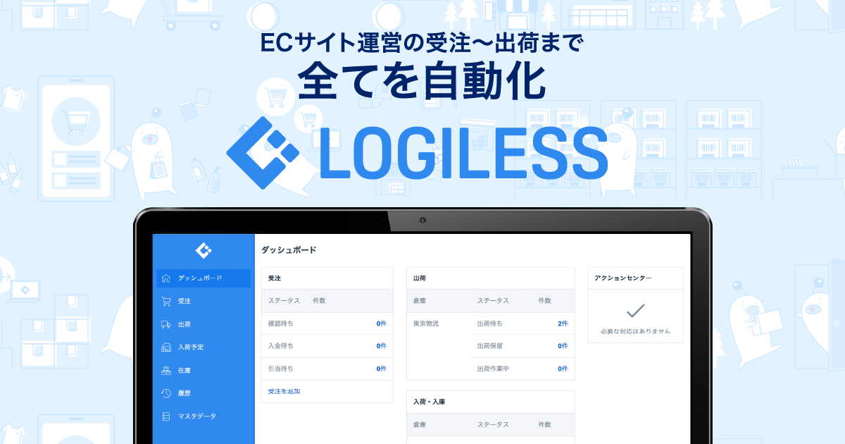 外部連携サービス Ec自動出荷システム Logiless